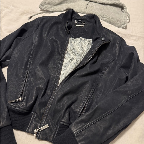 Jou Jou Black Jacket with Gray Hood - Picture 2 of 2